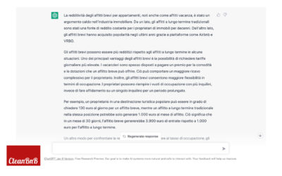 Affitti Brevi spiegati da ChatGPT
